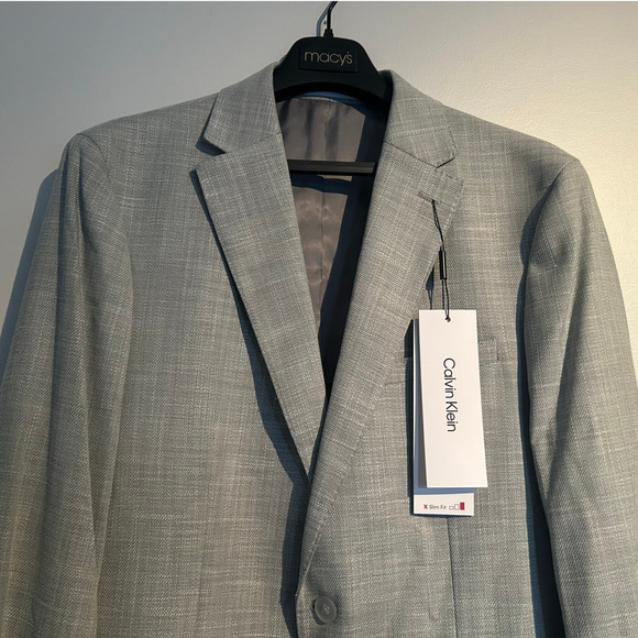 NWT $295 Calvin Klein X-Slim Fit Blazer, Mint Green, Men’s 40R - Picture 3 of 7